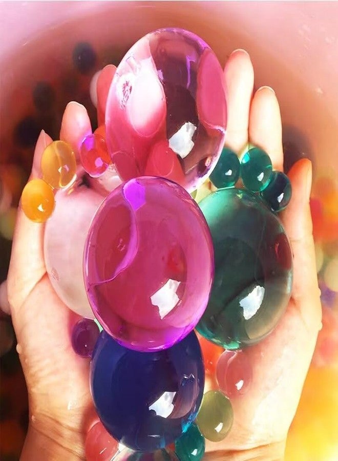 SSKR Crystal Round Jumbo Jelly Water Balls, Monster Rubber Jelly Beads Growing Orbezz - Pack of 80 Pcs | Jumbo Size - Image 5